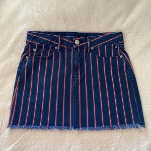 American Eagle Stripped Mini Skirt